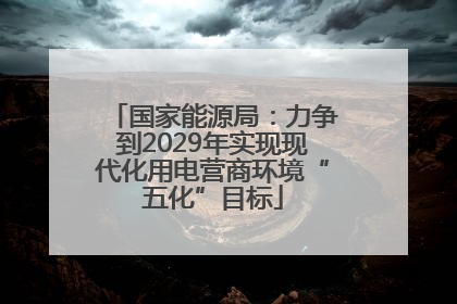 国家能源局：力争到2029年实现现代化用电营商环境“五化”目标