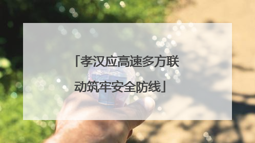 孝汉应高速多方联动筑牢安全防线