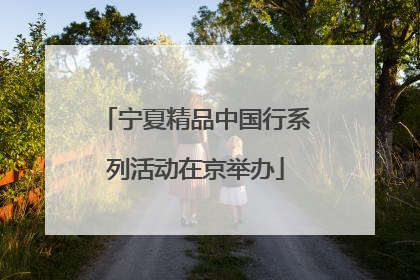 宁夏精品中国行系列活动在京举办