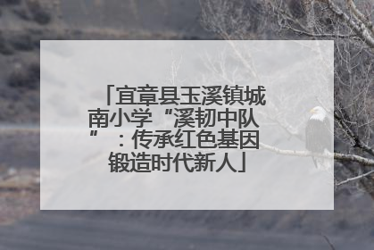 宜章县玉溪镇城南小学“溪韧中队”：传承红色基因 锻造时代新人