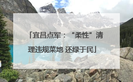 宜昌点军：“柔性”清理违规菜地 还绿于民
