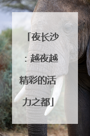 夜长沙：越夜越精彩的活力之都