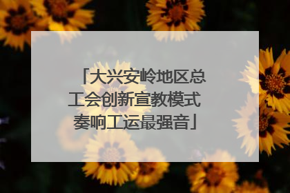 大兴安岭地区总工会创新宣教模式奏响工运最强音