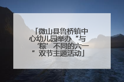 微山县鲁桥镇中心幼儿园举办“与‘粽’不同的六一”双节主题活动