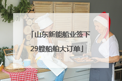 山东新能船业签下29艘船舶大订单