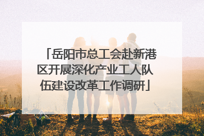 岳阳市总工会赴新港区开展深化产业工人队伍建设改革工作调研