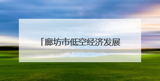 廊坊市低空经济发展座谈会在廊坊举行