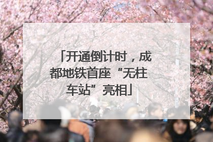 开通倒计时，成都地铁首座“无柱车站”亮相