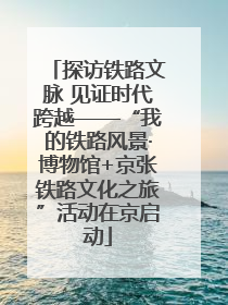 探访铁路文脉 见证时代跨越——“我的铁路风景·博物馆+京张铁路文化之旅”活动在京启动