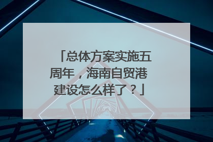 总体方案实施五周年，海南自贸港建设怎么样了？