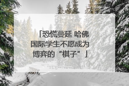 恐慌蔓延 哈佛国际学生不愿成为博弈的“棋子”