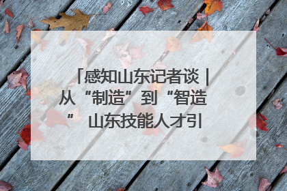 感知山东记者谈｜从“制造”到“智造” 山东技能人才引领产业升级