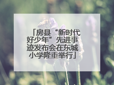 房县“新时代好少年”先进事迹发布会在东城小学隆重举行