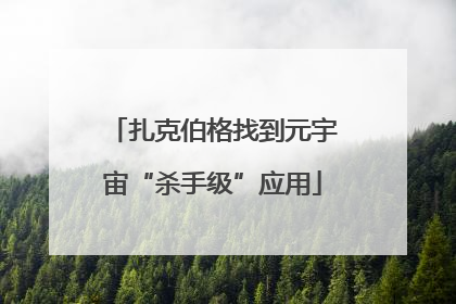 扎克伯格找到元宇宙“杀手级”应用