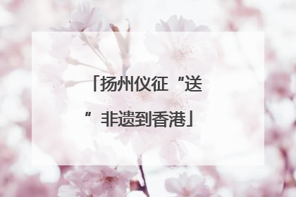 扬州仪征“送”非遗到香港