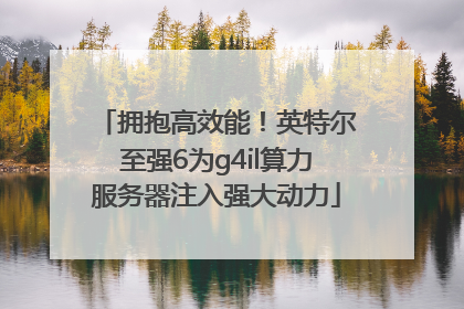 拥抱高效能！英特尔至强6为g4il算力服务器注入强大动力
