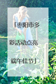 枣阳市多彩活动点亮端午佳节
