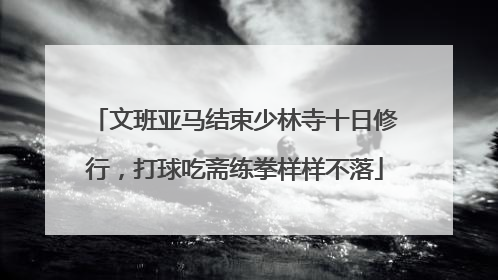 文班亚马结束少林寺十日修行，打球吃斋练拳样样不落