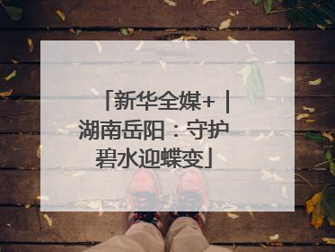 新华全媒+｜湖南岳阳：守护碧水迎蝶变