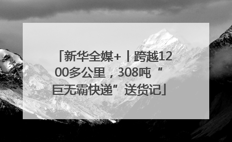 新华全媒+丨跨越1200多公里，308吨“巨无霸快递”送货记