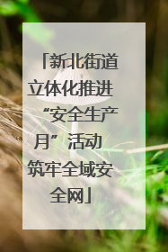 新北街道立体化推进“安全生产月”活动 筑牢全域安全网