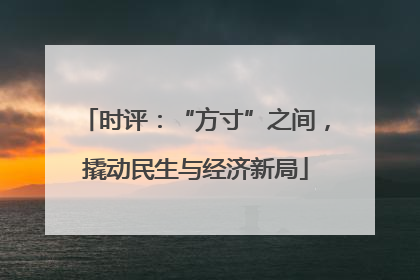 时评：“方寸”之间，撬动民生与经济新局