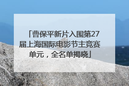 曹保平新片入围第27届上海国际电影节主竞赛单元，全名单揭晓