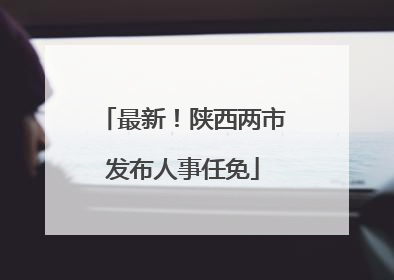 最新！陕西两市发布人事任免