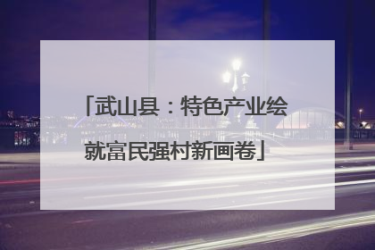 武山县：特色产业绘就富民强村新画卷