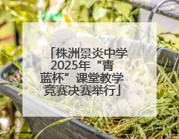 株洲景炎中学2025年“青蓝杯”课堂教学竞赛决赛举行