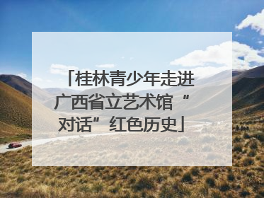 桂林青少年走进广西省立艺术馆“对话”红色历史