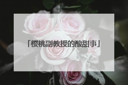 樱桃副教授的酸甜事
