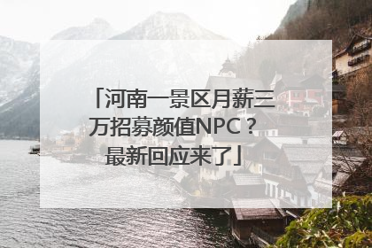 河南一景区月薪三万招募颜值NPC？最新回应来了