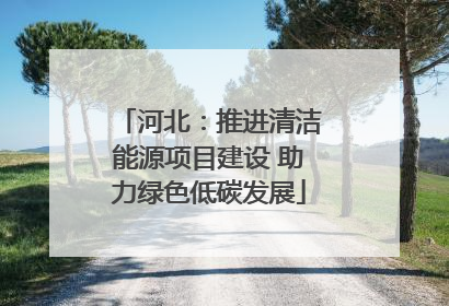 河北：推进清洁能源项目建设 助力绿色低碳发展