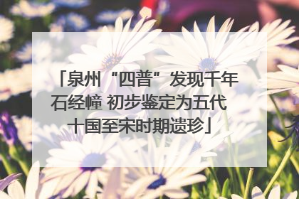 泉州“四普”发现千年石经幢 初步鉴定为五代十国至宋时期遗珍