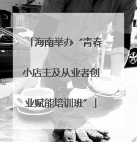 海南举办“青春小店主及从业者创业赋能培训班”