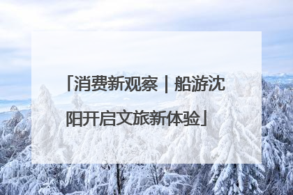 消费新观察｜船游沈阳开启文旅新体验