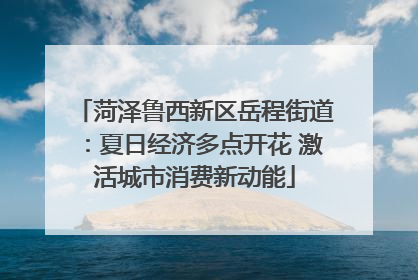 菏泽鲁西新区岳程街道：夏日经济多点开花 激活城市消费新动能