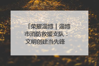 荣耀淄博｜淄博市消防救援支队：文明创建当先锋 蓝焰映红建新功