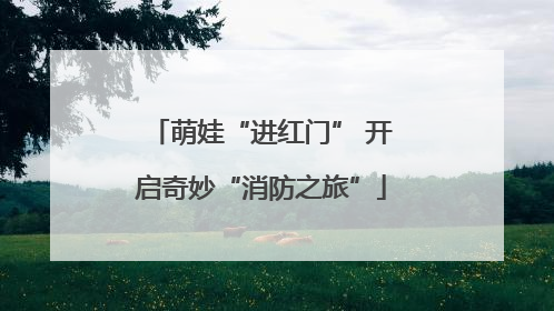 萌娃“进红门” 开启奇妙“消防之旅”