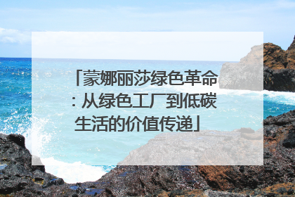 蒙娜丽莎绿色革命：从绿色工厂到低碳生活的价值传递