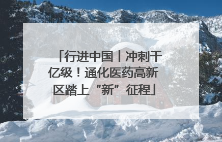 行进中国丨冲刺千亿级！通化医药高新区踏上“新”征程