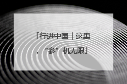 行进中国｜这里，“参”机无限