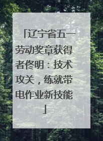 辽宁省五一劳动奖章获得者佟明：技术攻关，练就带电作业新技能
