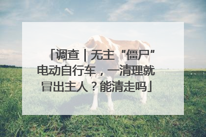 调查｜无主“僵尸”电动自行车，一清理就冒出主人？能清走吗