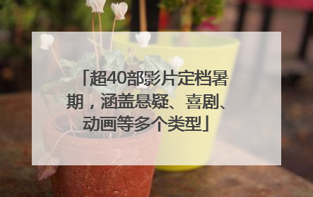 超40部影片定档暑期，涵盖悬疑、喜剧、动画等多个类型