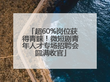 超60%岗位获得青睐！微短剧青年人才专场招聘会圆满收官