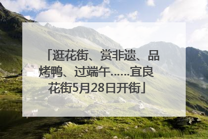 逛花街、赏非遗、品烤鸭、过端午……宜良花街5月28日开街