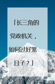 长三角的党政机关，如何过好紧日子？