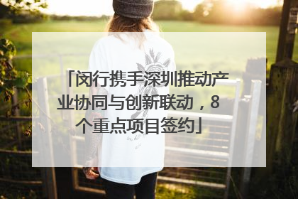 闵行携手深圳推动产业协同与创新联动，8个重点项目签约
